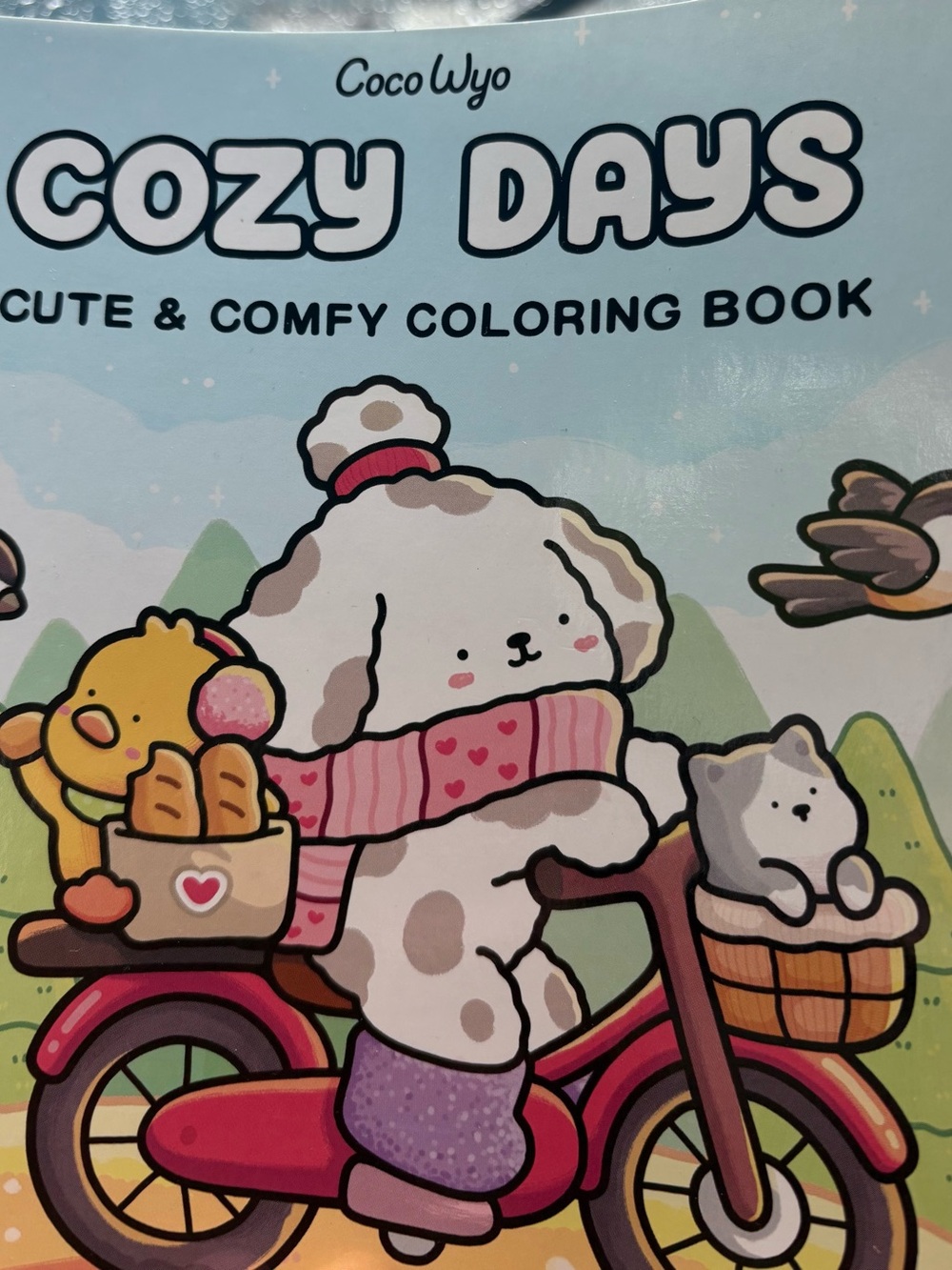 Cozy Days Cute & Comfy Coloring Book - Pink, White, Cream